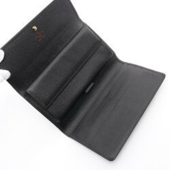 Louis Vuitton Porte Tresor Tri Long Wallet Epi Leather Black - Picture 3 of 8